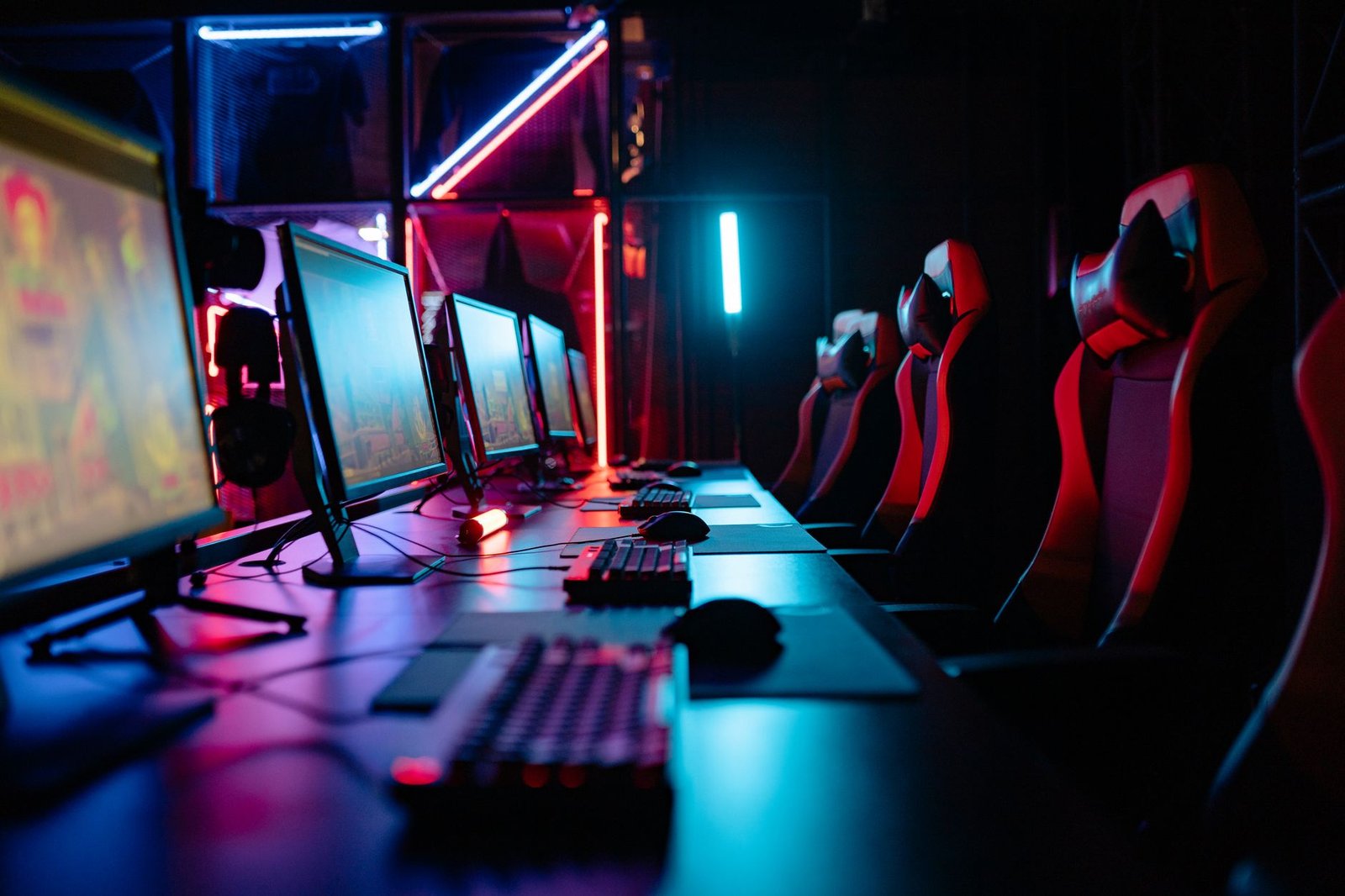 Arena de eSports Nexavista com iluminação LED de alta qualidade